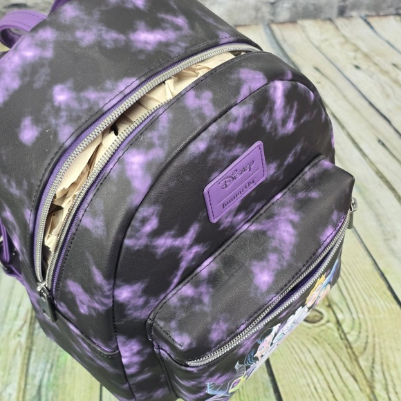Loungefly Disney Villains Mini Backpack Purple‎ Tie Dye Hot Topic Exclusive NWT main image 7